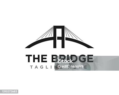 istock Bridge Construction Logo 1310272683