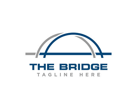 Bridge Construction Logo Design Vector
