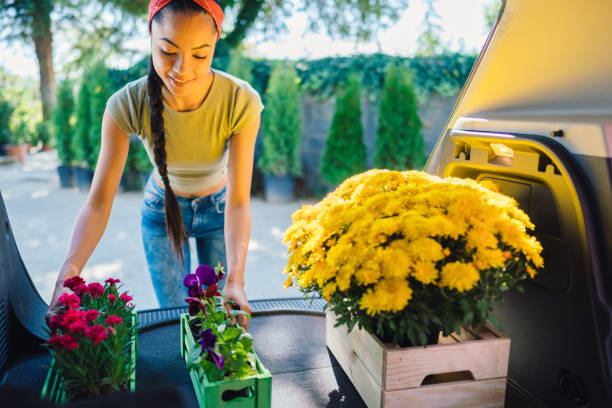 istock Flower delivery from the garden center 1310282463