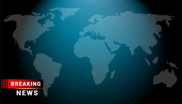 najświeższe wiadomości ekran świata mapa tła. ilustracja wektorowa - computer crime flash stock illustrations