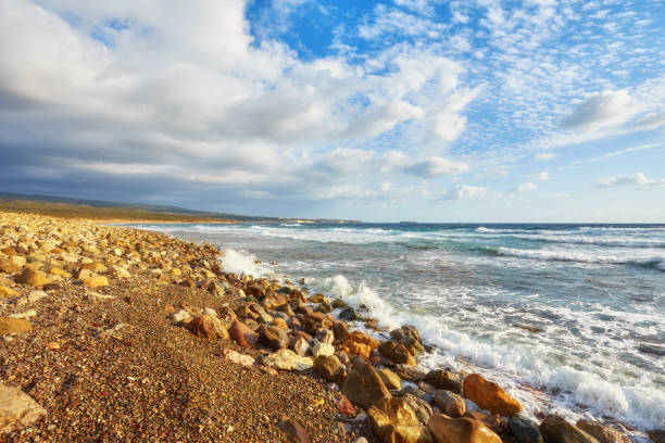 Cyprus - Mediterranean Sea coast. Lara Beach in Paphos district.
