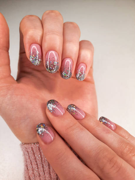 90+ Glitter Gradient Nails Stock Photos, Pictures & Royalty-Free Images -  Istock