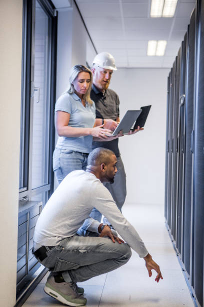 istock A team of server room technicians working at business reopening 1310294532