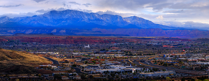 View of St. George Utah valley