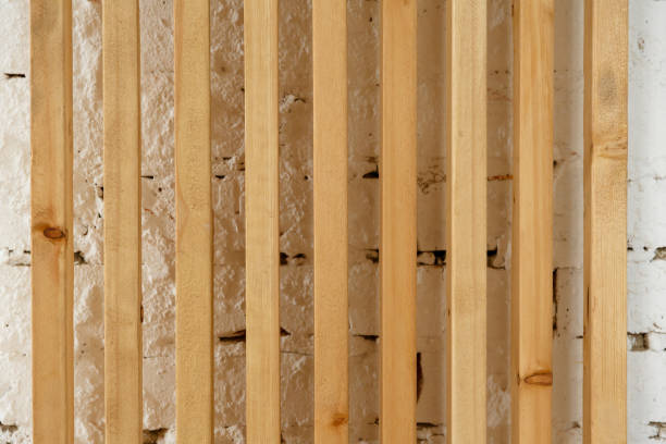 istock natural background and texture, rail board on a white background 1310294914