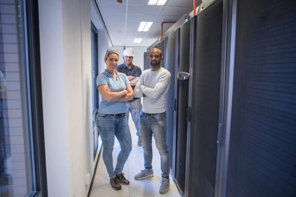 istock A team of server room technicians working at business reopening 1310295671