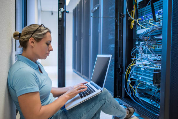 istock A female server room technician at business reopening 1310295673