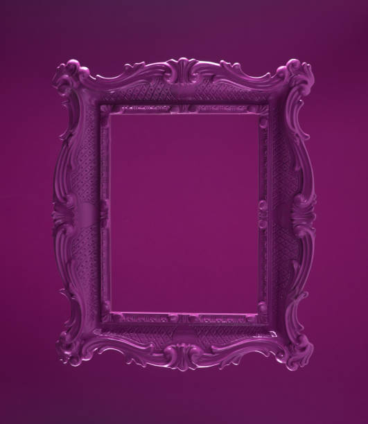 istock purple frame, baroque style, dark background 1310295894