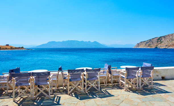istock Open air cafe in Aegina Island 1310300998