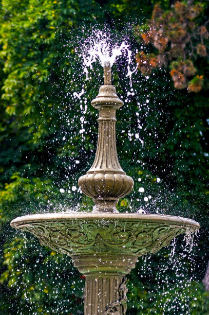 istock Round water fountain. 1310306310