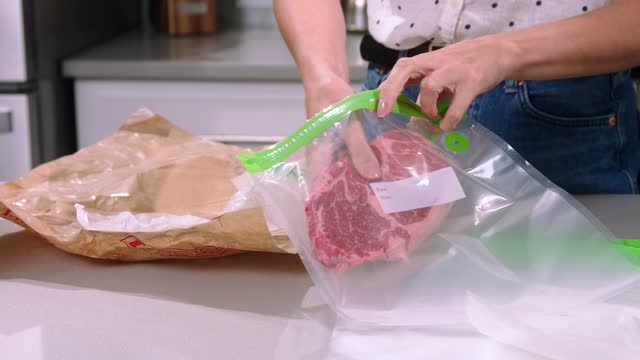 meat in vacuum packaging