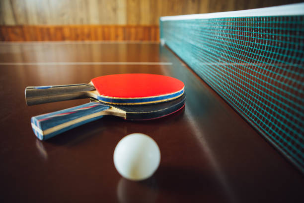 istock table tennis rackets and ball, close-up view 1310313165