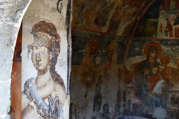 istock frescoes inside the old Orthodox church 1310316683