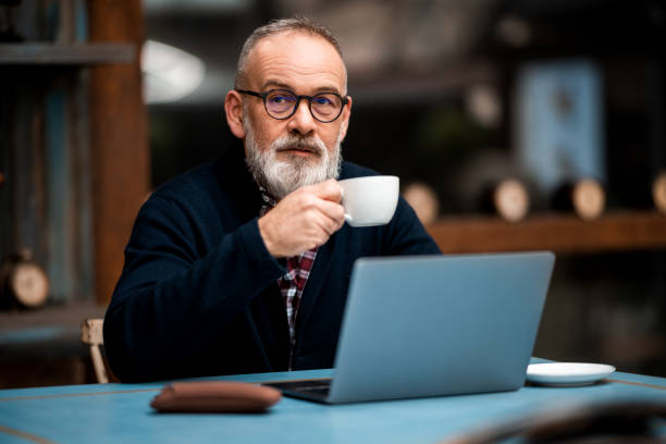 istock Male entrepreneur works in real high-end restaurant 1310316861