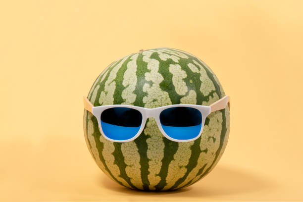 istock Watermelon  fruit with sun glasses 1310323026