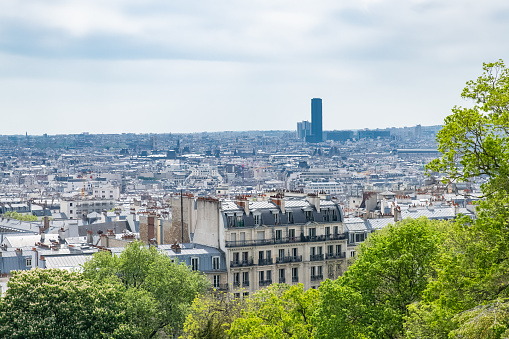 Paris from the high vantage point of Montmartre looking towards