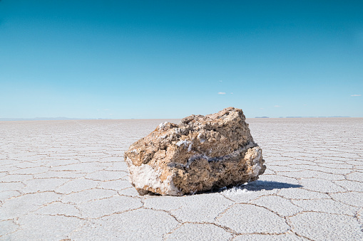 Huge lithium containing rock at salt lake.