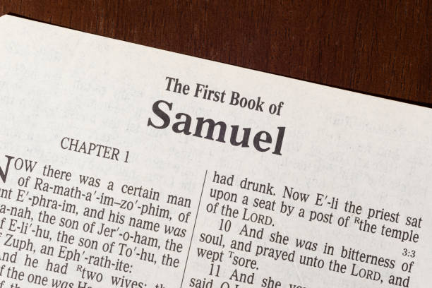 istock The Book of First Samuel Title Page Close-up 1310331728