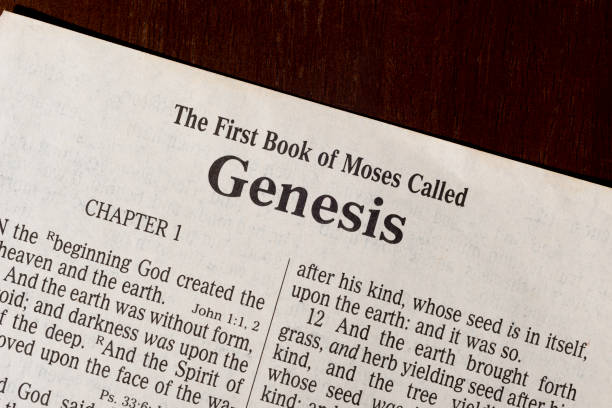 istock The Book of Genesis Title Page Close-up 1310331775