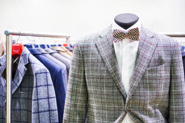 istock Men's suits in store 1310337568