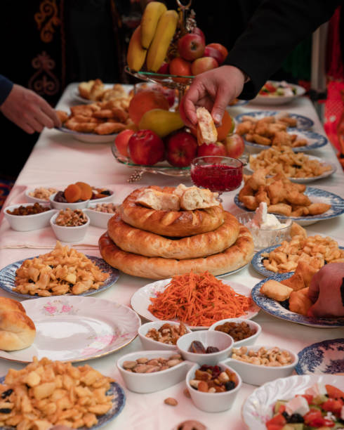istock View of the banquet table. fruit and nut plates. 1310342441