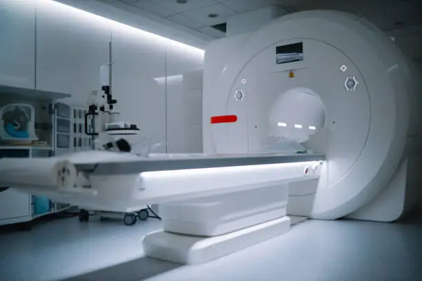 Photo of CT scanner equipment in the hospital