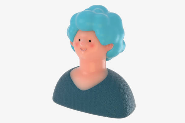 istock 3D Bright people portrait - young woman 1310348093