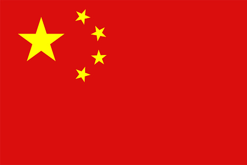 Chinese flag in China