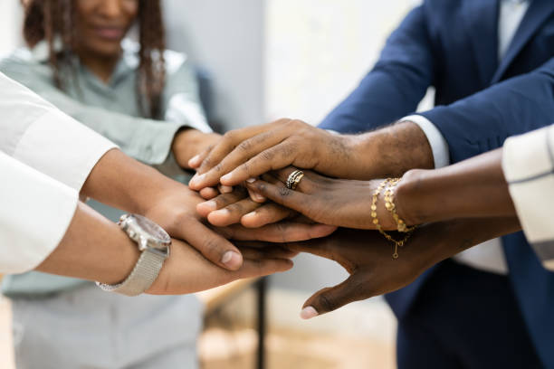 istock African Business Team Hands 1310358486