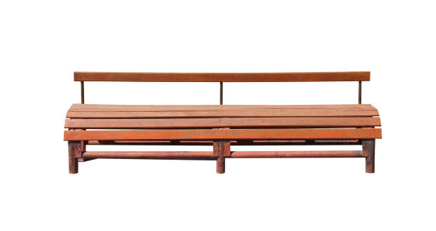 istock Wood bench isolated on white background ,  clipping path 1310362548