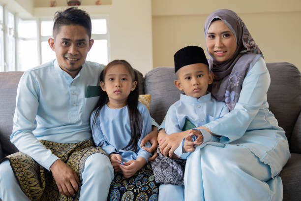 istock Eid Mubarak celebration moment with Malay family 1310371418