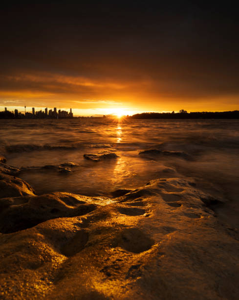 puerto de sídney al atardecer - 7676 fotografías e imágenes de stock