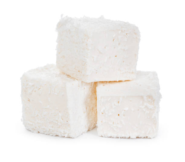 istock White Turkish delight with coconut shavings isolated on white 1310384311