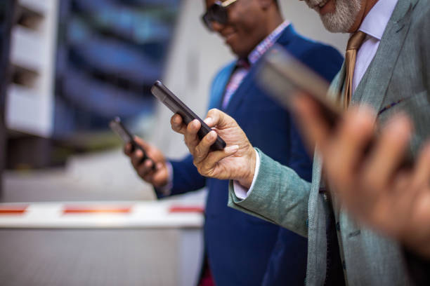 istock Business people typing messages. 1310395671