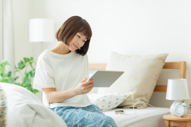 istock Young woman spending time at home 1310398569