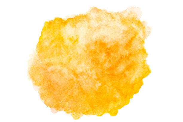 istock Yellow and Orange watercolor background. 1310405458