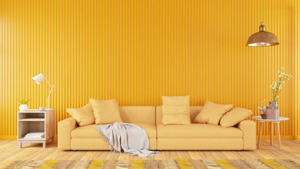 istock Yellow Living Room with Sofa 1310411540