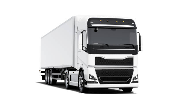 istock semi-truck with trailer 1310411638