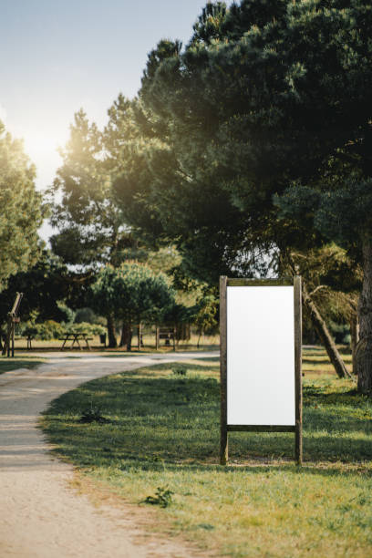 istock A banner mock-up in a public park 1310415446