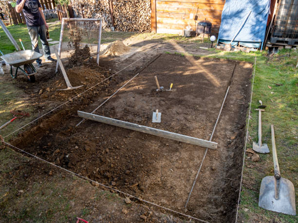 istock The ground is designed for a pool in the garden 1310418490