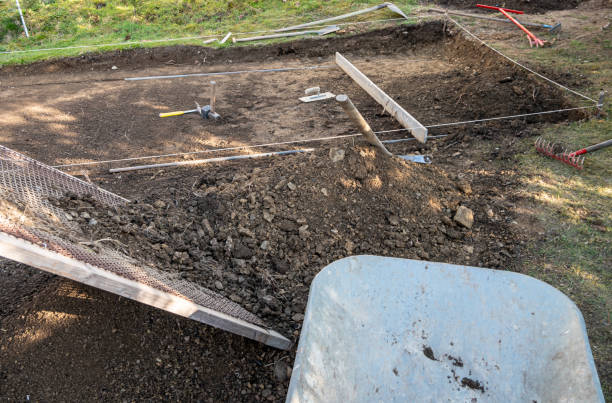 istock Pool construction in the garden ground we just made 1310418501