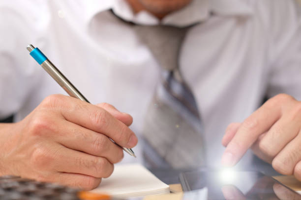 istock Businessman hand working on table and business growth concept, business plan successful 1310424894