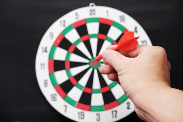 istock Dart board with target and business growth concept, business plan successful 1310425169