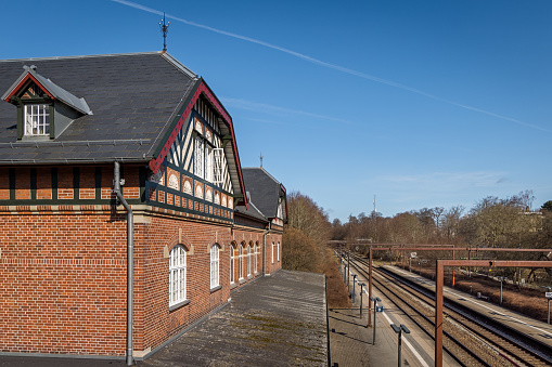 Skodsborg Station is an fine example of the architecture which is part of this railroad line from Copenhagen to Ellsinore