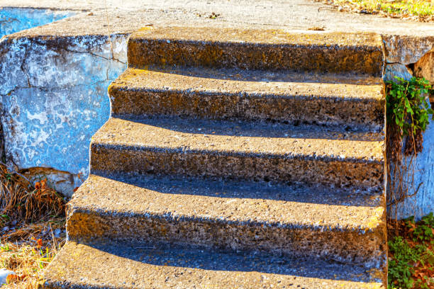 istock Stone stairs of ruined building 1310433952