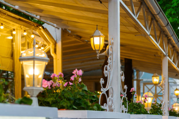 istock summer terrace with decorative lamps 1310435345