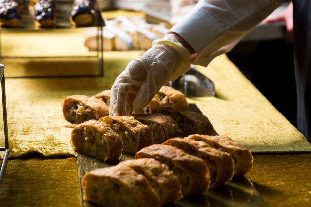 istock hands cook spread pies on the table 1310435512