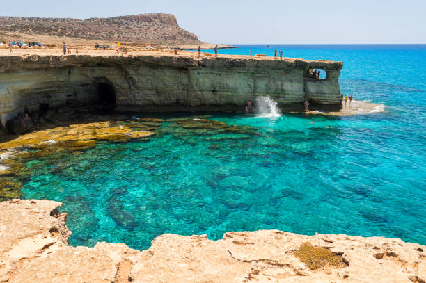 istock lagoon in the Mediterranean, Cyprus cave 1310448854