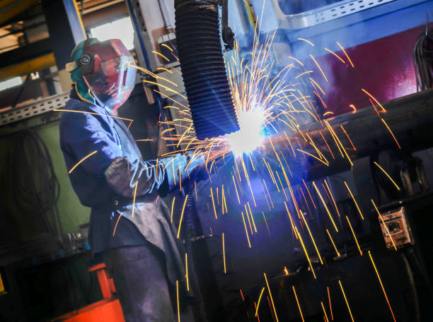 istock industry - worker in action with protection 1310452468