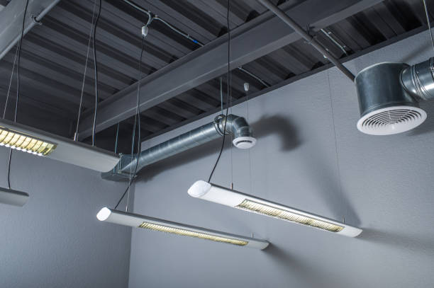 istock ventilation systems in the interior lamps with fluorescent 1310461056